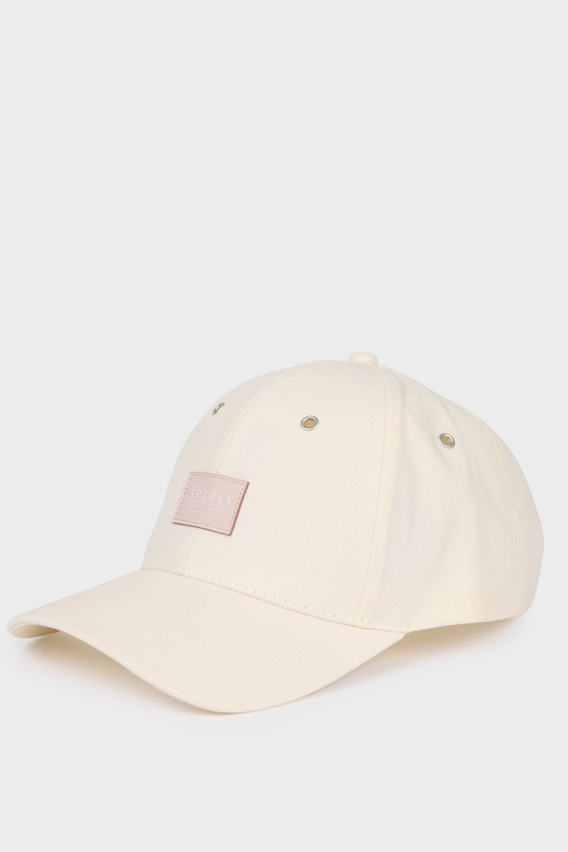 DeFacto White Woman Man Cotton Label Print Cap Casual - Image 1
